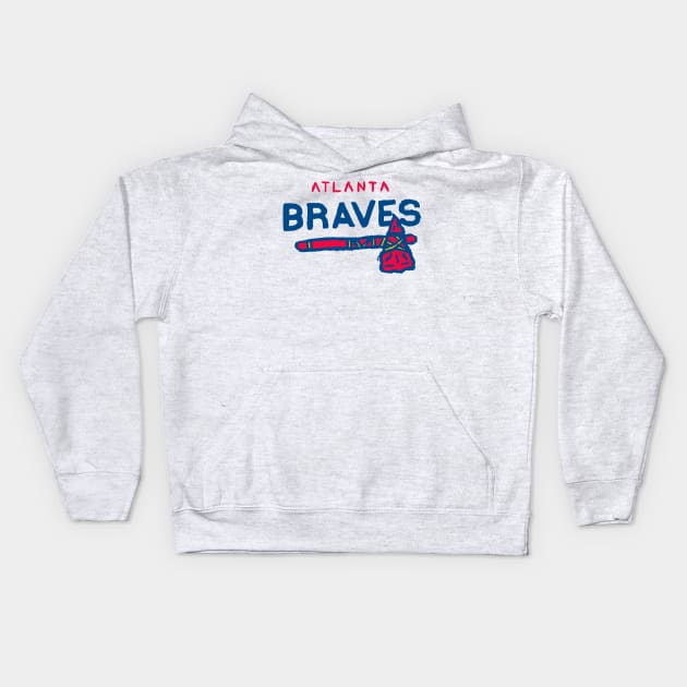 Atlanta Braveeees 05 Kids Hoodie by Very Simple Graph